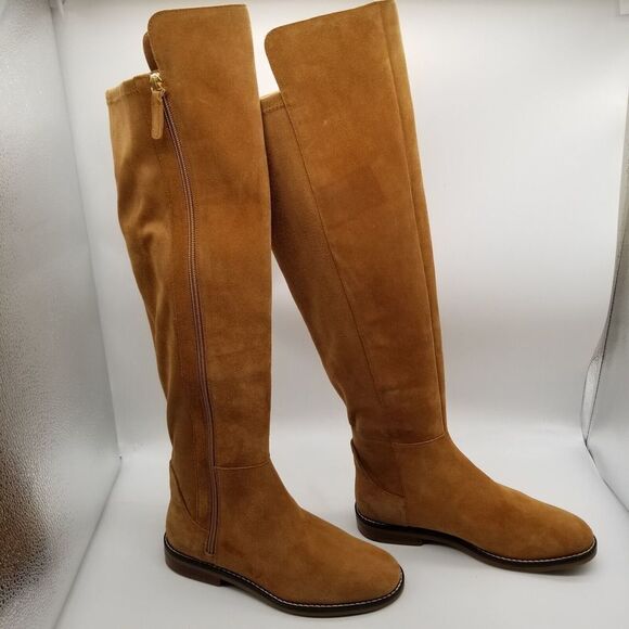 Cole Haan Women's Chase Tall Knee Boots Size 5.5 B  Brown Suede Side Zip - Picture 5 of 11